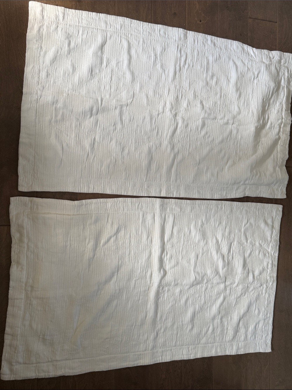 Pottery Barn King Quilted Pillow Shams - Set of 2
